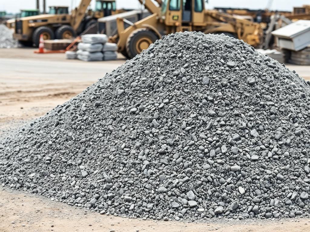 DOT-approved recycled concrete aggregate for driveway base